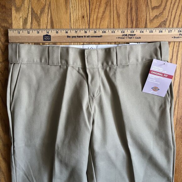 Dickies Women’s FP774 Regular Fit Beige Tan Work Pants Size 6P Skater Preppy NWT - Picture 4 of 10